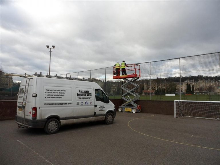 SPORTS FENCING REPAIRS AT BATH SPORTS CENTRE