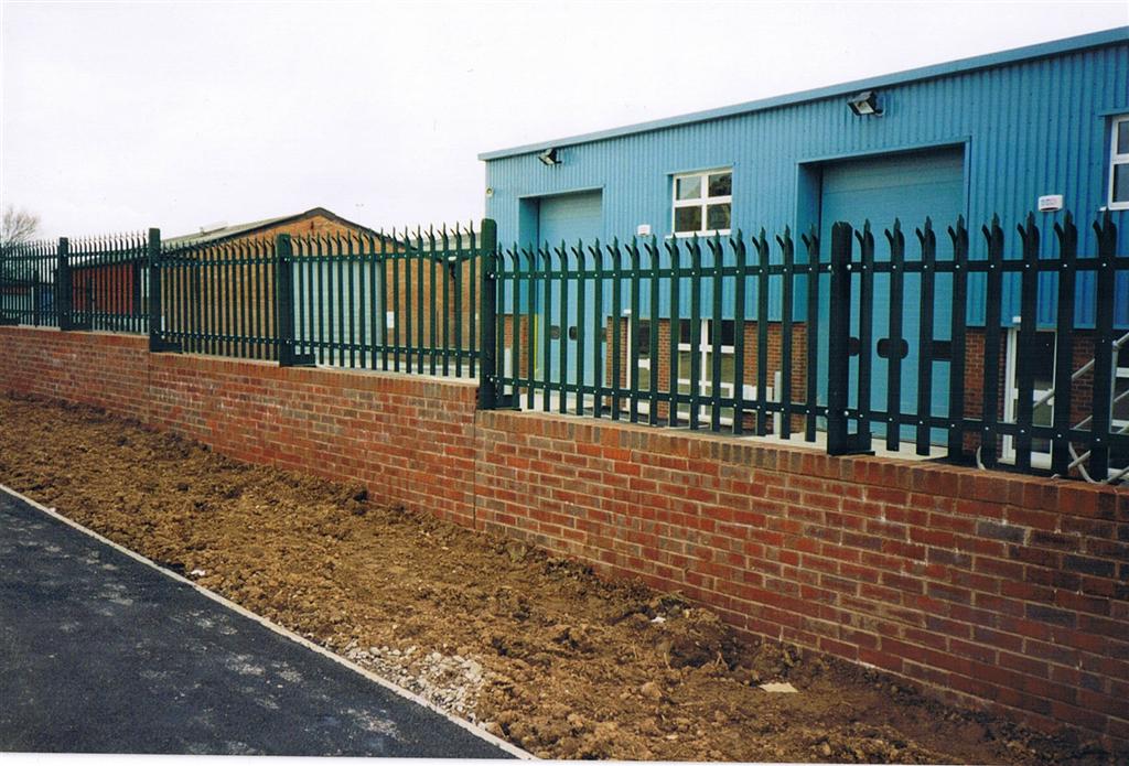 Steel palisade security fencing installed throughout Somerset