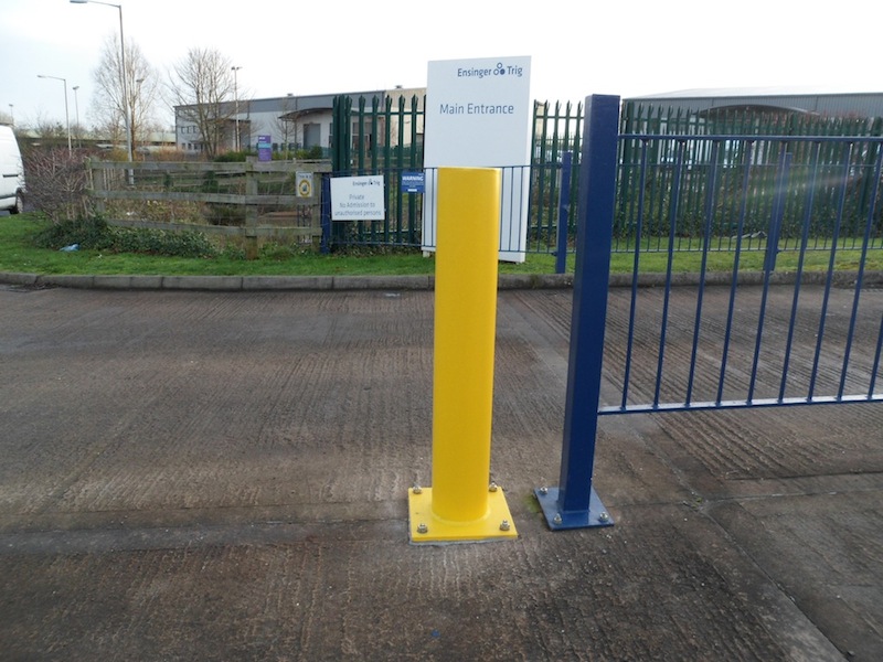 Surface mounted bollard in Bridgwater
