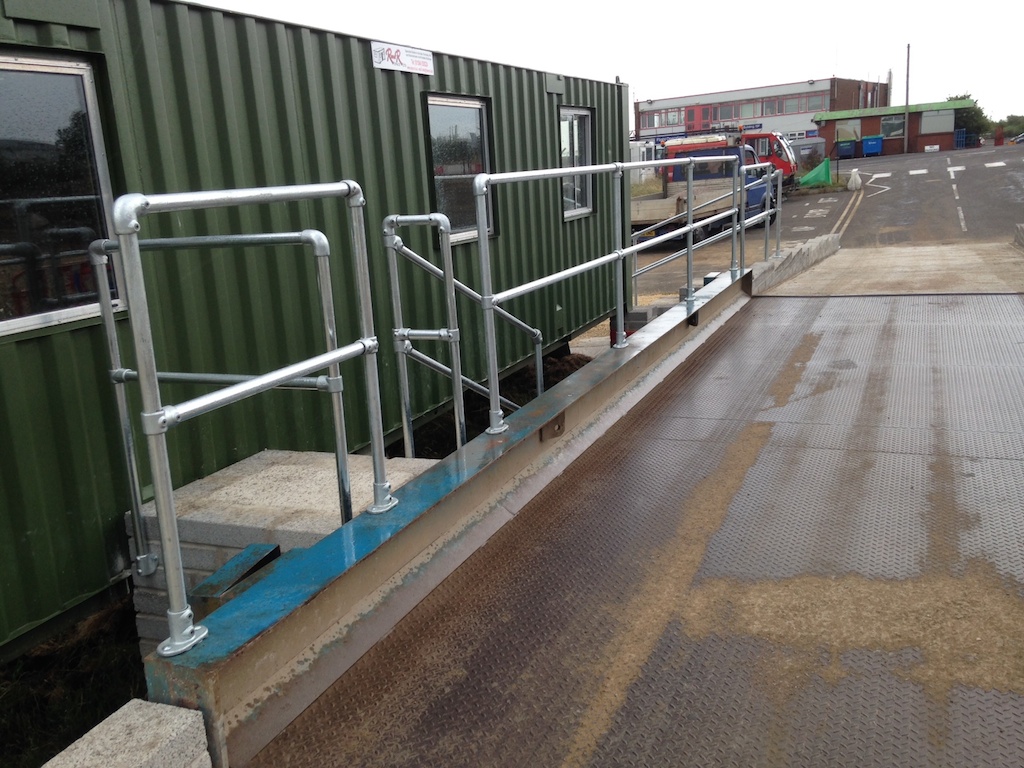 Tube clamp handrails in Bristol